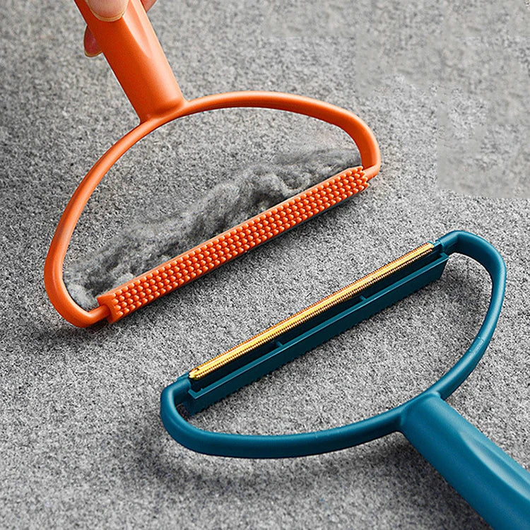Double-Sided Lint & Pet Hair Remover – Manual Fabric Shaver for Clothes, Carpet & Upholstery