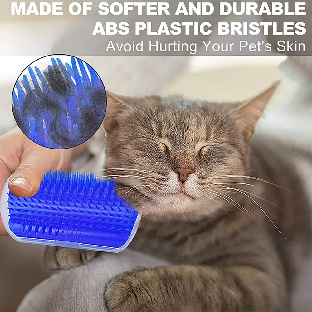 Cat Corner Groomer – Self-Massage Brush for Walls