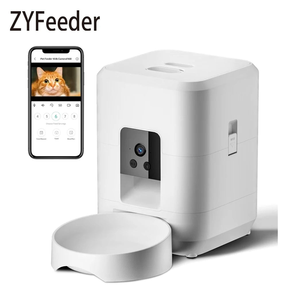 Smart Automatic Pet Food Feeder 2L ( WIFI + APP + CAMERA )