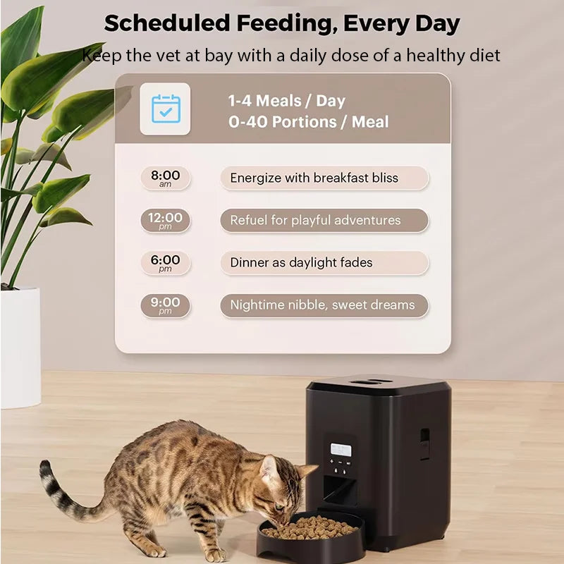 Smart Pet Food Feeder 2L ( Dispenser Timed + App + WIFI )